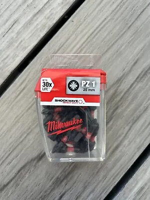 Milwaukee PZ1 Shockwave Bits For Screwdriver  25 Pieces • £12.99