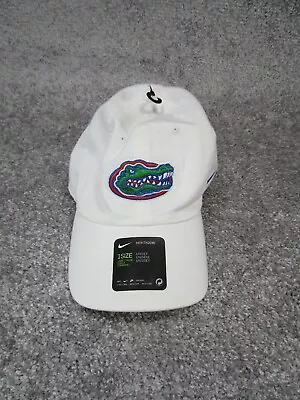 Florida Gators Hat Cap Nike Heritage 86 White Dri Fit Strap Back • $24.99