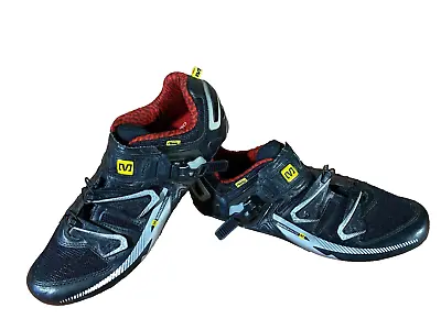 MAVIC Carbon Road Cycling Shoes 3 Bolts Unisex Size EU43 1/3  US9.5 Mondo 275 • $89.93