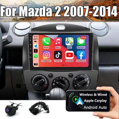 32G Android 12 Apple Carplay For Mazda 2 2007-2013 Car Radio GPS NAVI Head Unit • $182.88