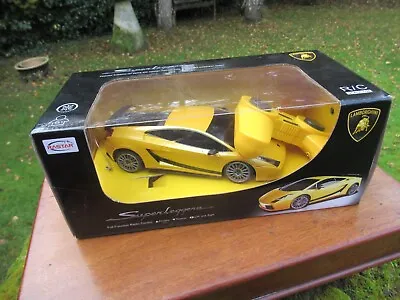 Rastar 1:24 Lamborghini Superleggera RC Car - Yellow Working Needs Batteries Ex • £10