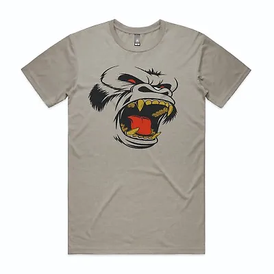 Gorilla Head Printed DTG T-Shirt In 9 Colours Unisex | DTF Transfer | Gorilla • £11.49