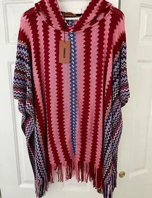 Missoni Wool Hooded Poncho New With Tags 100% Authentic Rrp £350 • $85.87
