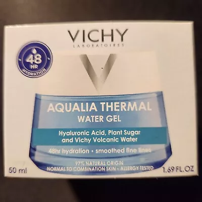 VICHY AQUALIA THERMAL Water Gel 48 Hrs Hydration Face Cream 1.69oz Exp 4/25 NEW • $18.99
