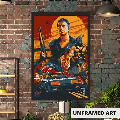 Mad Max 2 Movie Poster Road Warrior Mel Gibson Poster - 11x17  Wall Art Gift • $14.90