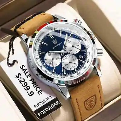 Luxury Man Watch High Quality Waterproof Chronograph Luminous New • $27