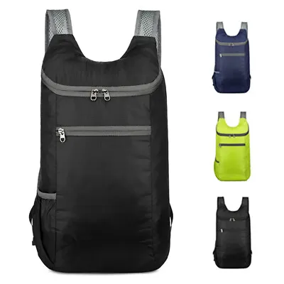 Lightweight Foldable Backpack Foldable Ultralight Outdoor Travel Backp-wq • £6.34