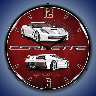 C7 Corvette LED Lighted Clock - Artic White • $282.54