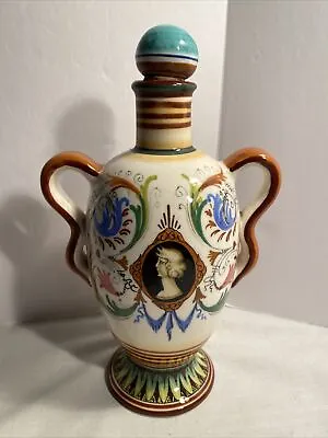 Mid Century Lix Marmaca San Marino Ceramic Apothecary Bottle Italy • $49.97