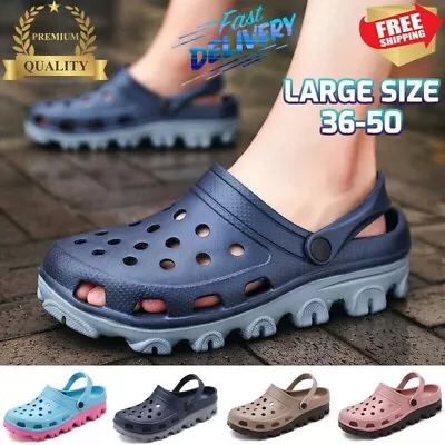 Men Slip On Garden Mules Clogs Sports Sandals Beach Water Slippers Shoes Size US • $27.99