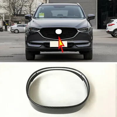 For Mazda CX-5 2017-2021 Carbon Fiber Front Grille Grill Logo Badge Frame Cover • $21.88