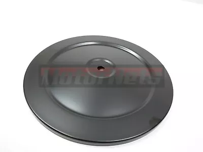 6-3/8  Round Black Muscle Car Air Cleaner Top Lid Chevy Ford SBC 4bbl Barrel • $12.98