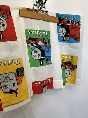 Thomas The Tank Engine Vintage 1992 Flat Materieal Sheet Curtain Toddler Bed • $12