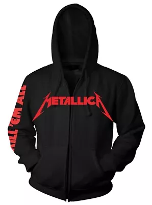Metallica Kill Em All Zip Up Hoodie NEW OFFICIAL • $62.89