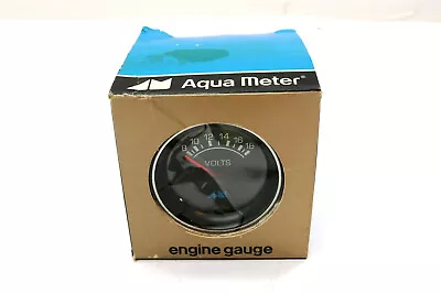 New Aqua Meter VOLTS Gauge 2 1/4  No 8810B In Original Box - NOS • $41.99