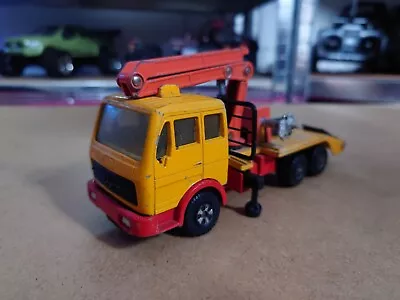 Matchbox Superkings K43 3 Mercedes Log Carrier Long Load Crane Truck 1981 Lesney • £5