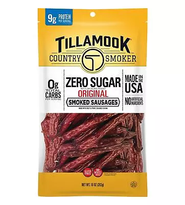 Tillamook Country Smoker Original Smoked Sausages Keto Friendly Zero Sugar 10 Oz • $18.49