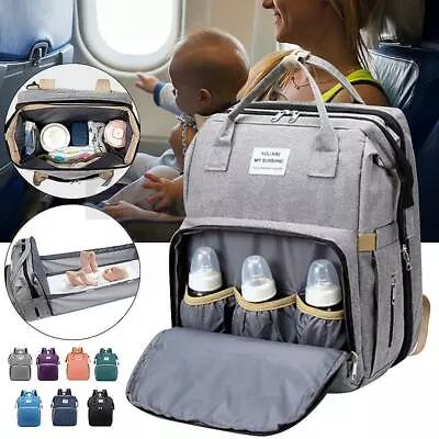 2IN1 Diaper Bag Backpack Baby Travel Waterproof Large Pack Mummy Baby Bag • $23.99