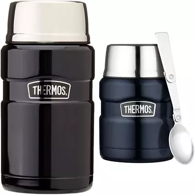 Thermos Stainless King Vacuum Insulated Food Jar 710Ml Midnight Blue SK302... • $47.48