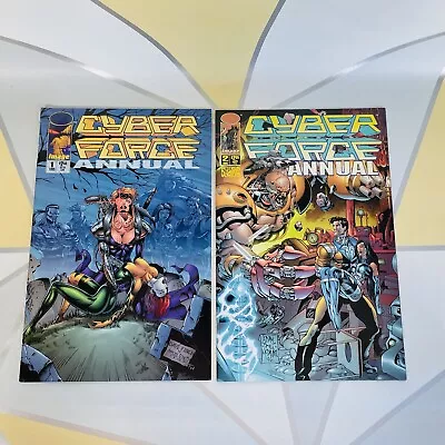 Cyber Force Annual 1 & 2 Comic Book Bundle - VGC - Image Comics 1st Print 1992 • £7.64