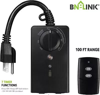 BN-Link Outdoor 24Hour Water Resistant Timer W/ Photocell Light Sensor Countdown • $13.99