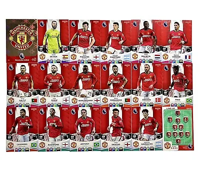 Panini Adrenalyn XL Premier League 2024 Manchester United Team Full Set 18 Cards • £7.95