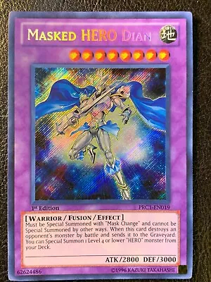 Masked HERO Dian PRC1-EN019 | Secret Foil | 1st Ed Yugioh YGO Yu-Gi-OH! |NM (A) • $7.18