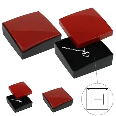 Jewellery Box Red Christmas Valentine Day Necklace Pendant Bracelet Earring Foam • £94.99