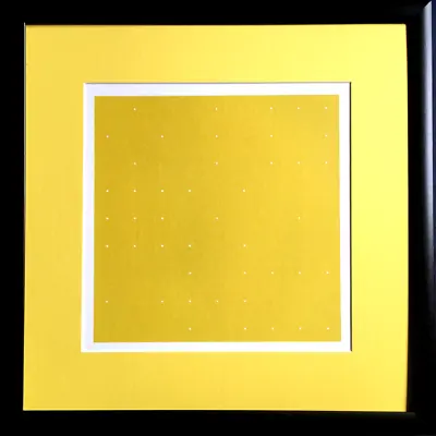 Max Bill Yellow Field   Screen Printing 11 3/8x11 3/8in With Frame • $100.76