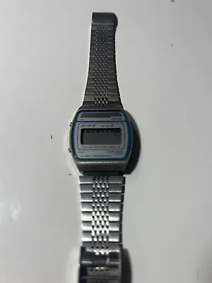 Texas Instruments Alarm Chronograph Watch Non-working 1970s-80s Vintage Used • $20