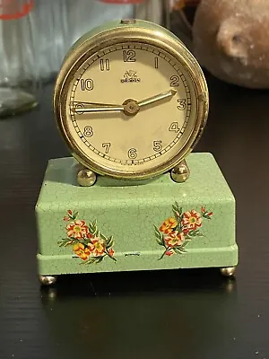 Rare Antique Musical Alarm Clock Swiss Made Movement . Beautiful Music Box Works • $250