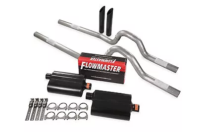 Dual Exhaust Kit 2.5  Flowmaster Super 40 Rear Exit BW T 81-87 GM C/K 10 1/2 Ton • $499.99