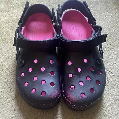 Post Malone Crocs - Black/Pink Size 11 Mens • $80