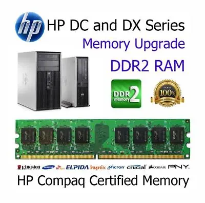 £10.39 • Buy 2GB Kit DDR2 Memory Upgrade RAM HP Compaq Dc5750 Tower Non-ECC PC2-6400 800MHz