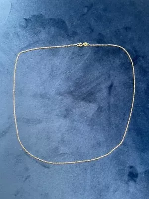 14ct Yellow Gold 585 Fine Belcher Chain 20 /50cm Necklace • £90