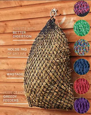 Hy Equestrian Slow Flow Haynet Small Hole Hay Net For Greedy Horses & Less Waste • £15.99