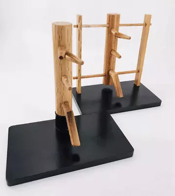 Miniature Chinese Wing Chun Stake Wooden Dummy Martial Arts Table Display Decor • $52.25