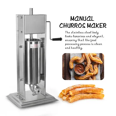 £289 • Buy 3L Spanish Donut Churros Machine Commercial Manual 5L Churros Maker 4 Nozzles