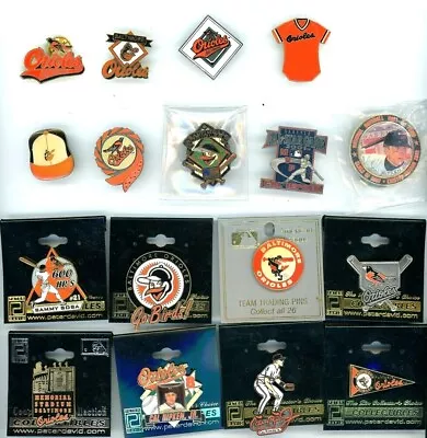 Orioles Vintage Pin Choice Baltimore MLB O's Birds Cal Ripken Jr HOF Sosa Pins • $5.50