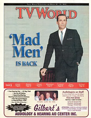 TV WORLD Magazine March 25-31 2012 Jon Hamm Mad Men Annie Potts GCB • $20