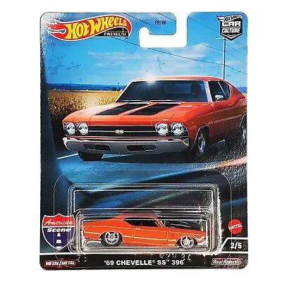 Hot Wheels '69 Chevelle SS 396 Car Culture American Scene Chevy HCJ83 2022 • $8.99