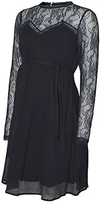 £17 • Buy Ml Maternity Navy Chiffon & Lace Occasion Party Formal Dress Size S 8-10 Bnwt