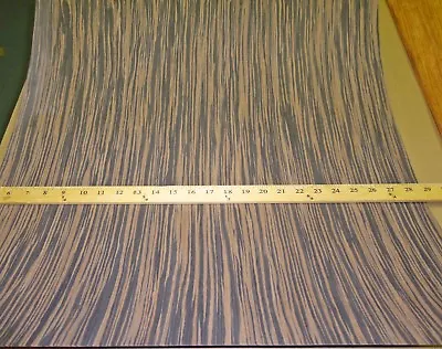 Macassar Ebony Composite Wood Veneer 24  X 96  On Paper Backer 1/40  Thick # EFW • $85