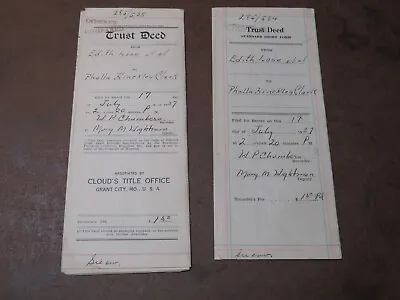 1937 Trust Land Deed Grant City Missouri Short Form • $11.43