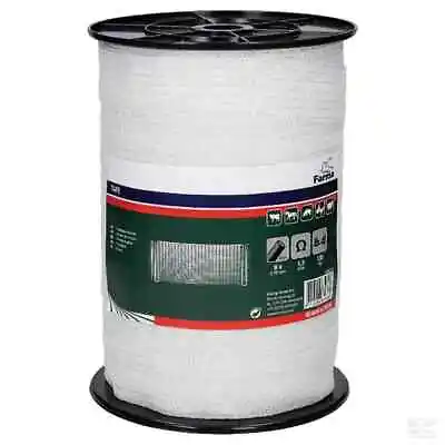 ELECTRIC FENCE TAPE 40MM X 200M Metres White Fencing Poly Horse Paddock 200 M • £101.80