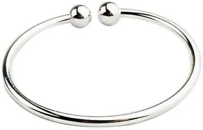 Fashion Women Jewelry Solid 925 Sterling Silver Bangle Bracelet Gift • £5.10