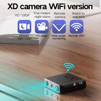 1080P Mini Hidden Wifi IP Camera HD Micro Security Cam Night Vision Remote Alarm • $29.14