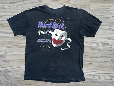 Vintage Hard Rock Cafe New Orleans Mardi Gras T-Shirt Mens Size (XL) 90’s USA • $39.99