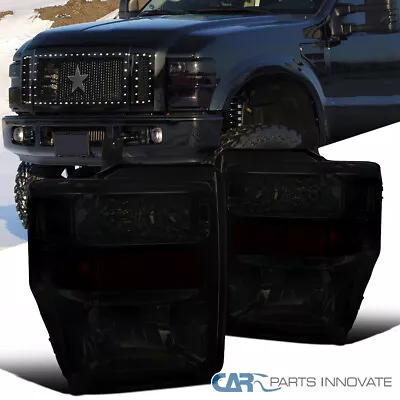 Fits 08-10 Ford F250 F350 F450 F550 Pickup Smoke Headlights Head Lamps Pair • $85.95