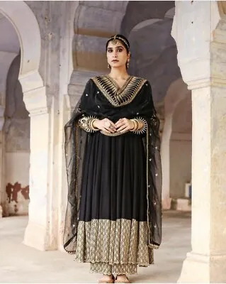 $91.95 • Buy Indian Wedding New Suit Party Anarkali Gown Dress Wear Dress Bollywood Pakistani
